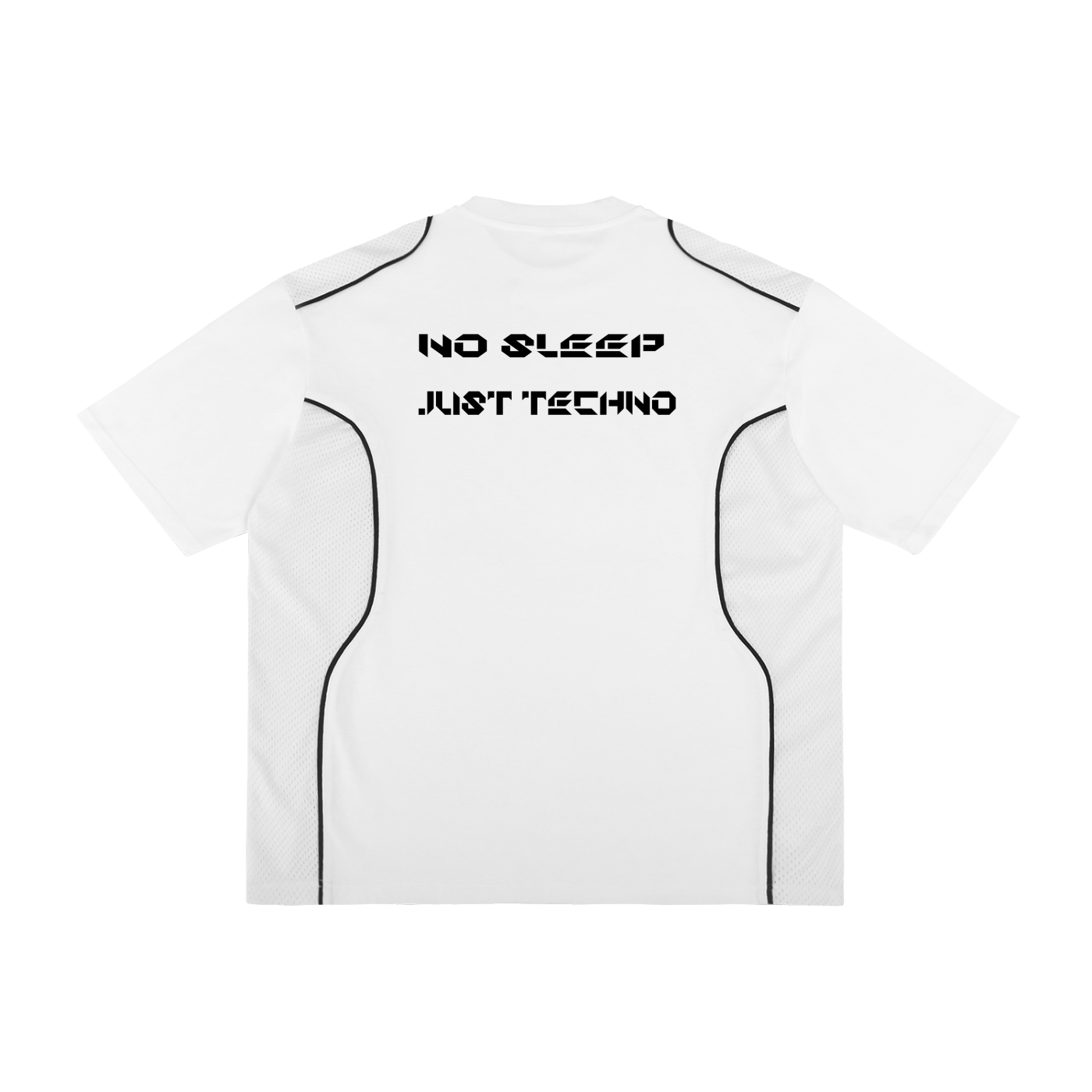 No Sleep Just Techno│White